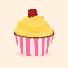 cute cupcake vector