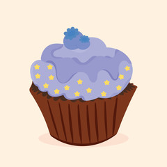cute cupcake vector
