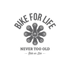 vector bicycle emblem