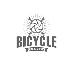 vector bicycle emblem