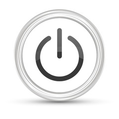 Weißer Button - An Knopf