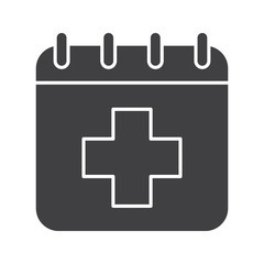Obraz premium World Health Day glyph icon