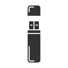 USB flash drive glyph icon