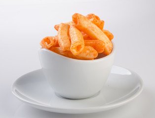 Junk food on background