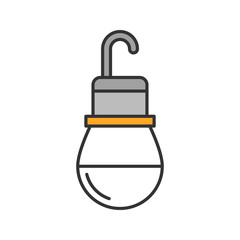 Light bulb color icon