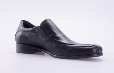 shoe or black color men's shoes on a background.