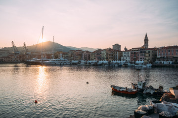 Evening in Liguria, Italy