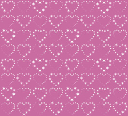 pattern swatch, wrapping paper, white hearts design B(CS)