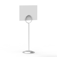 Card holder on isolated white background,3d illustration