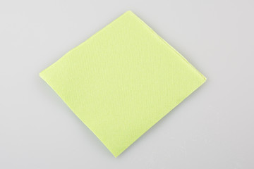 green napkin pastel isolated on a white background