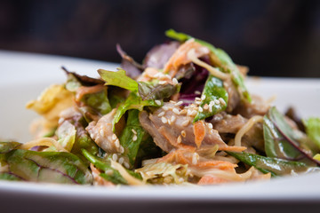 Chicken and noodle salad