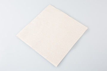 A white recycled paper napkin Recycle tissue