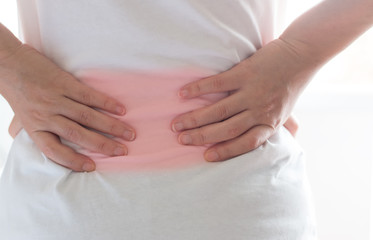 Woman having waist pain - body pain