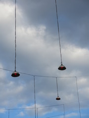 lampshade / light equipment / blue sky