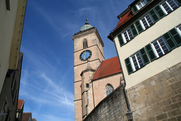 Fototapeta na wymiar Nürtingen, Stadtkirche