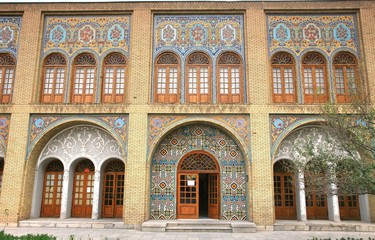 Fototapeta na wymiar The Golestan Palace in tehran , Iran is the royal Qajar complex at capital city