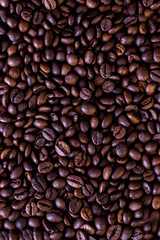 Grains of coffee, background, pattern