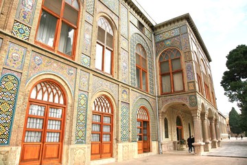 Fototapeta na wymiar The Golestan Palace in tehran , Iran is the royal Qajar complex at capital city