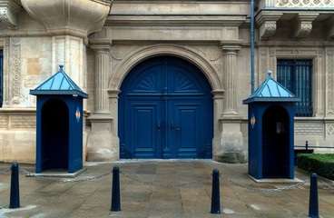Door on the Exterior of the Grand Ducal Palace in Luxembourg City, Luxembourg