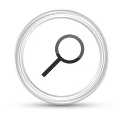 Weißer Button - Suchlupe