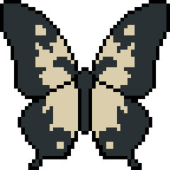 vector pixel art butterfly