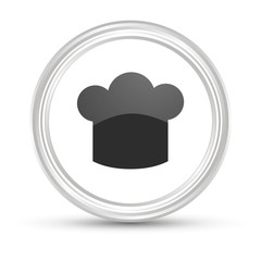 Weißer Button - Kochhut