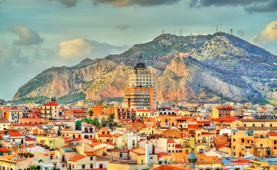 Palermo gezien vanaf het dak van de kathedraal - Sicilië