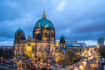 Fototapeta na wymiar The Cathedral of Berlin at dawn, Germany