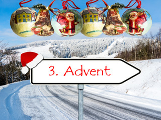 3. Advent Schnee Vorlage