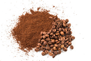 Coffee  on white background