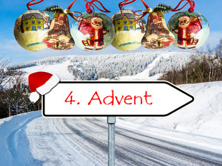 4. Advent Schnee Vorlage