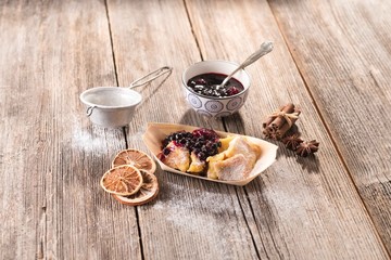 Typical austrian dessert  Kaiserschmarrn