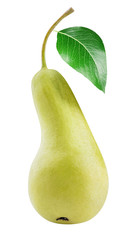 Fresh pears isolated on white background