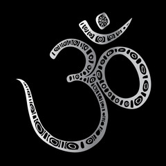 Fototapeta premium Om symbol. Aum, ohm.