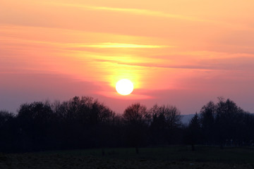 Untergehende Sonne