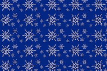  silvery snowflake on a blue background