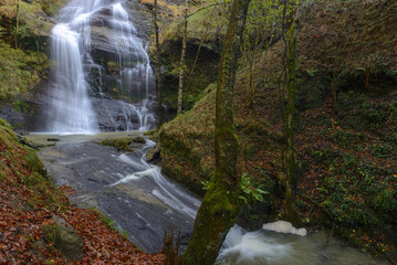 Uguna waterfall, Gorbea Natural Park, Vizcaya, Spain