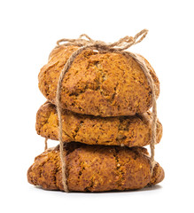 oatmeal cookies closeup