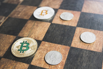 The bitcoin against dollar