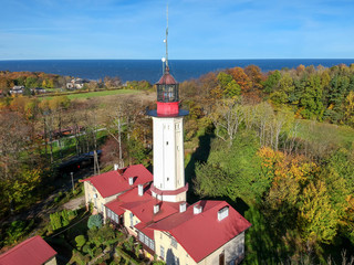 Polish historical lighthouse in Rozewie
