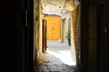 Bari, old street view. Italy