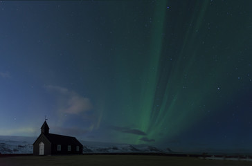 Northern Lights Iceland twilight and night