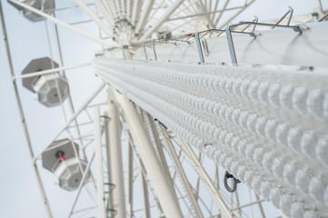 détail grande roue de noël 