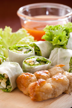 Vietnamese spring rolls