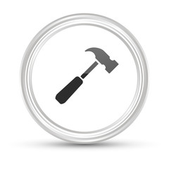 Weißer Button - Hammer - Reparatur
