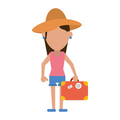 Woman tourist avatar