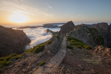 Fototapeta premium Pico do Arieiro, Berg in Portugal