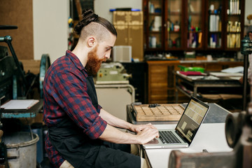 Man watching tutorial video