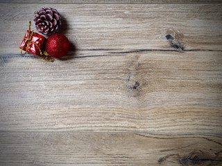 Christmas background in wood