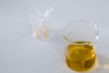 Experiment chemical of urine in the laboratory.	